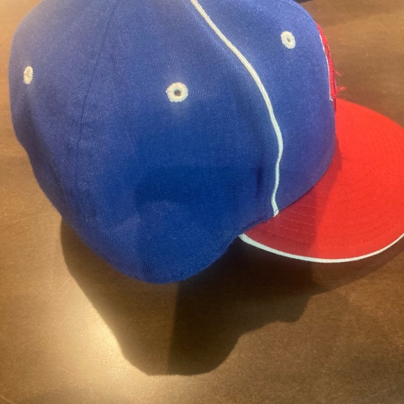 Red White Blue fitted ball cap. - Picture 6 of 11
